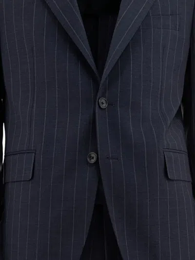 Tagliatore Single-breasted Tailored Suit In Black