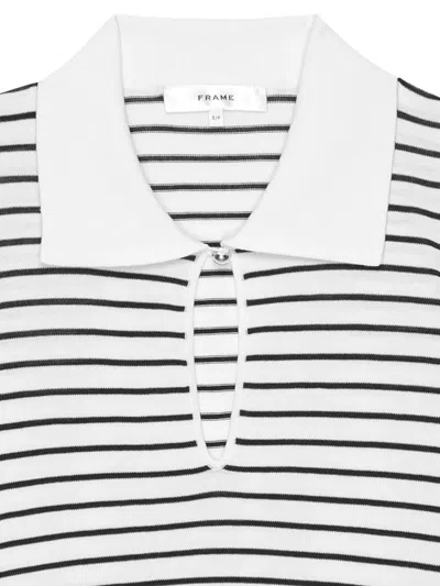 条纹钥匙孔POLO衫