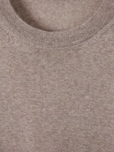 Canali Round-neck Sweater In Neutral