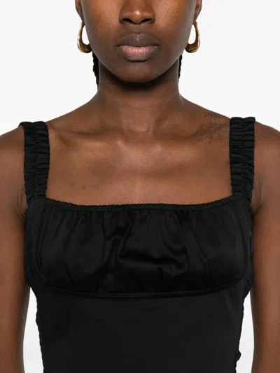 Gimaguas Square-neck Bodysuit In Black
