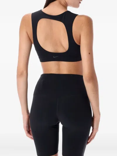Nike Zenvy Square-neckline Sports Bra In Black