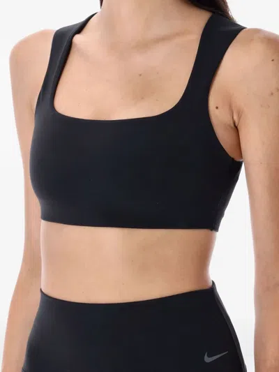 Nike Zenvy Square-neckline Sports Bra In Black