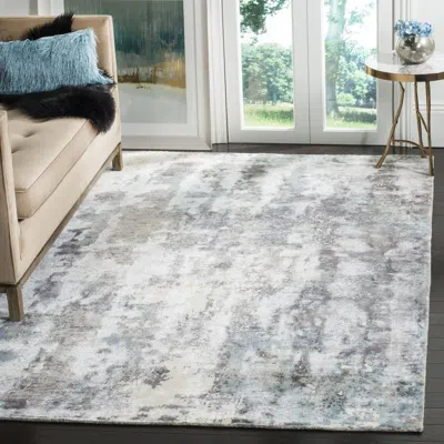 Safavieh Mirage Hand Made Area Rug, Ivory / Blue Contemporary Style Non-shedding In Neutral