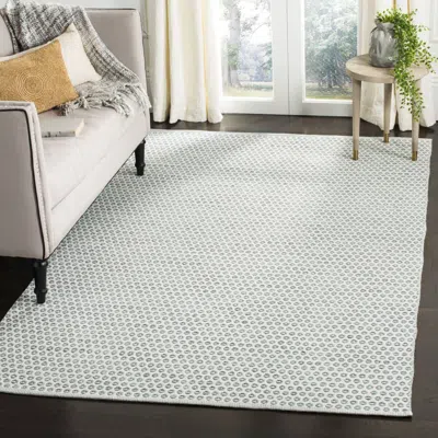 Safavieh Montauk Hand Made Area Rug, Slate / Ivory Contemporary Style Non-shedding In White