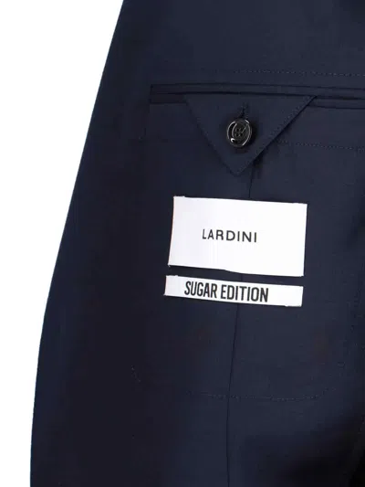 Lardini Tailored Two-button Blazer And Slim-fit Trousers Set In Blue