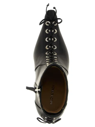 Mach &amp; Mach Crystalized Corset Ankle Boots In Multi