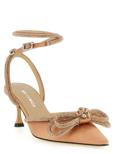 Mach &amp; Mach Double Bow Pumps In Pink