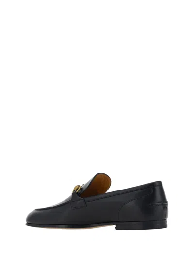 Gucci Women Black Calf Leather Moc Stitching Signature Horsebit Detail Almond Toe Slip-on Style Bran In Black