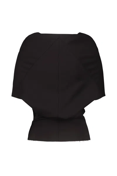 Rick Owens Black Shroud Top In Black