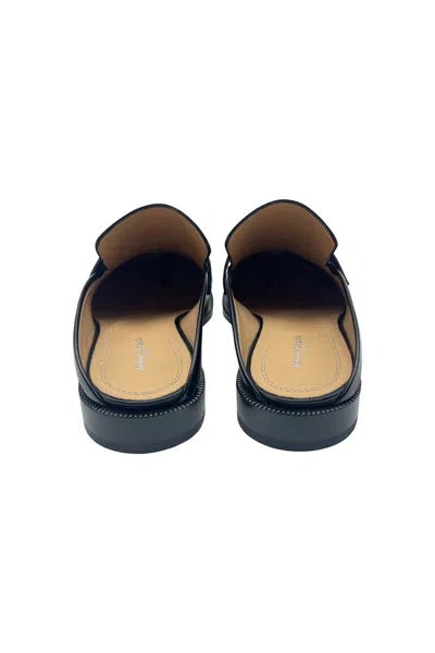 Maison Margiela Woman Black Flats In Gray