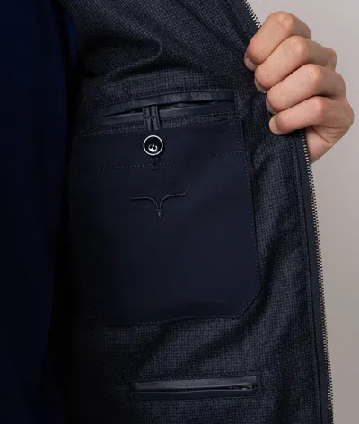 Larusmiani Wool Quilted Down Jacket Everest Down Jacket In Blue