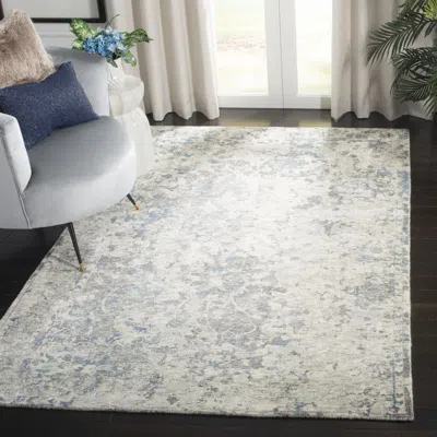 Safavieh Mirage Hand Made Area Rug, Blue / Grey Traditional Style Non-shedding In Gray