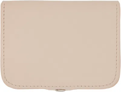 Apc Beige Josh Coin Wallet In Neutral