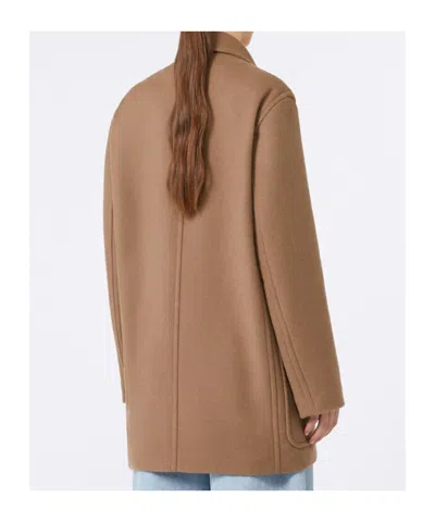 Max Mara Coats Brown In Brown