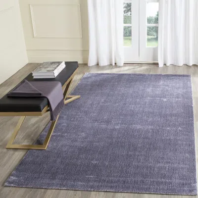 Safavieh Mirage Hand Made Area Rug, Lavender Aura Solid / Tonal Style Non-shedding In Purple