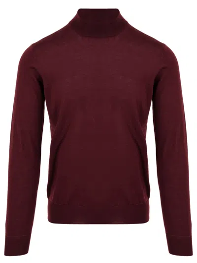 Filippo De Laurentis Sweaters Bordeaux In Burgundy