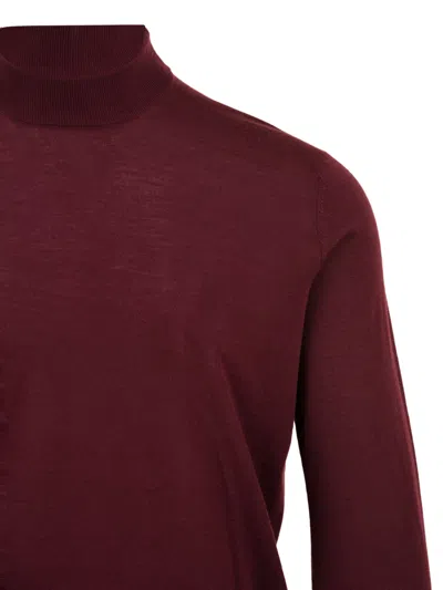 Filippo De Laurentis Sweaters Bordeaux In Burgundy