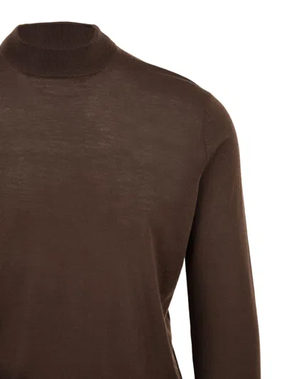 Filippo De Laurentis Sweaters Brown In Brown