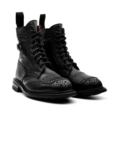 Tricker's Boots Black In Black