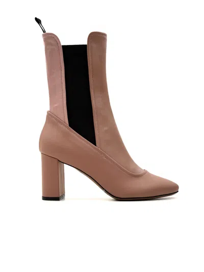 L'autre Chose Boots Pink In Brown