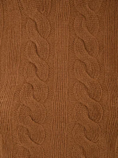 Solotre Sweaters Brown In Brown