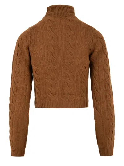 Solotre Sweaters Brown In Brown