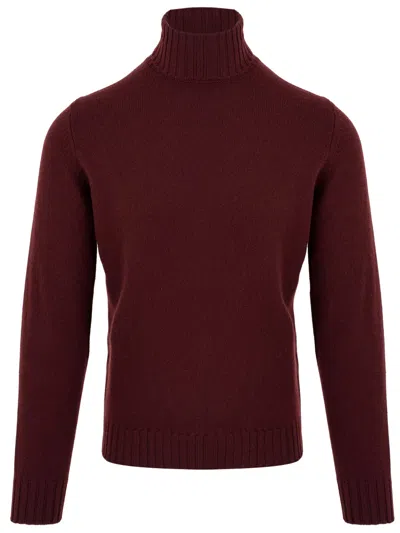 Filippo De Laurentis Sweaters Bordeaux In Burgundy