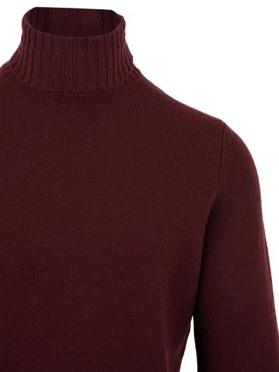 Filippo De Laurentis Sweaters Bordeaux In Burgundy