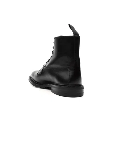 Tricker's Lace-up Leather Boots In Black