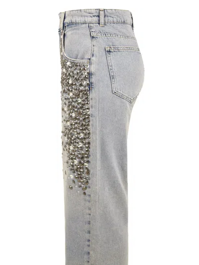 Gaëlle Gaelle Trousers Blue In Gray