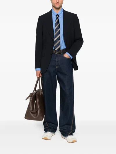 Polo Ralph Lauren Stretch Cotton Shirt In Blue