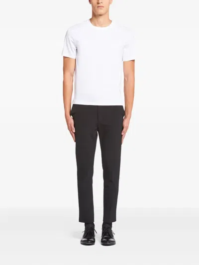 Prada Men's Cotton T-shirt With Logo In White