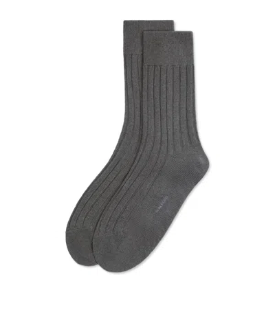 Tom Ford Cashmere Socks In Gray
