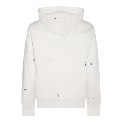 Polo Ralph Lauren Graphic Printed Drawstring Hoodie In White