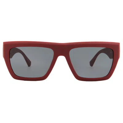 Calvin Klein Grey Square Men's Sunglasses Ckj23653s 600 55 In Red