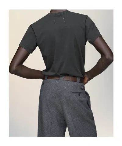 Maison Margiela Overdyed Cotton I M A Fan T-shirt In Black