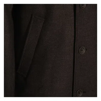 Herno Button-fastening Detachable-liner Coat In Black