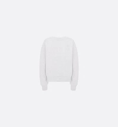 Dior Long Sleeve Sweatshirt In White