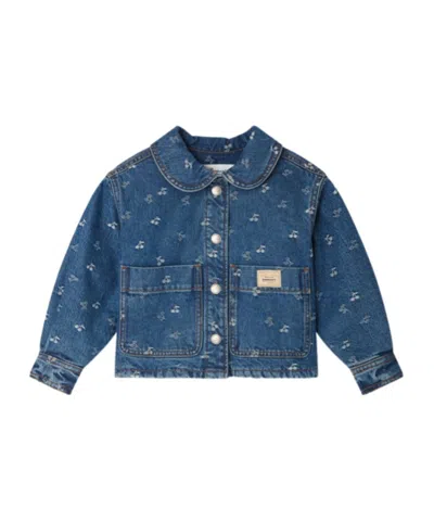 Bonpoint Long Sleeve Casual Jacket In Blue