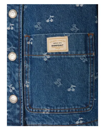 Bonpoint Long Sleeve Casual Jacket In Blue