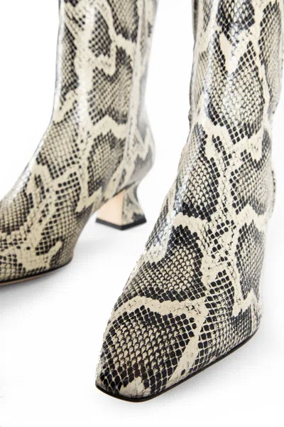 Aeyde Regal Heel Patterned Boots In Multi