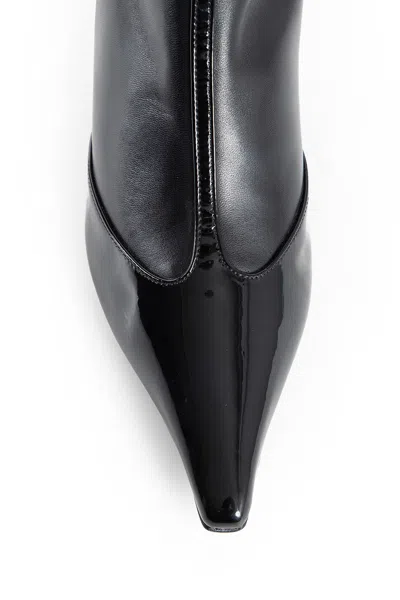 Aeyde Black Alexis Dual-tone Tall Boots In Black