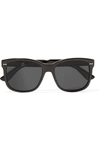 Gucci Crystal-embellished Square-frame Acetate Sunglasses In Black