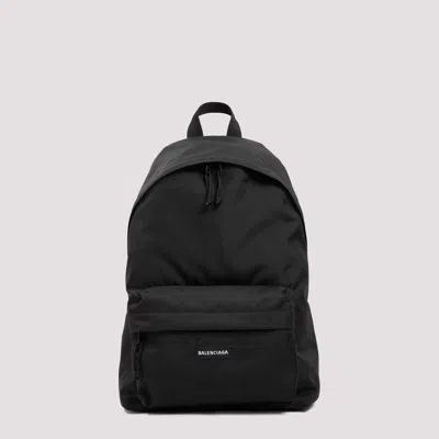Balenciaga Urban Explorer Backpack With Front Zip Pocket In Black