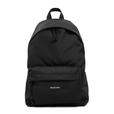 Balenciaga Urban Explorer Backpack With Front Zip Pocket In Black
