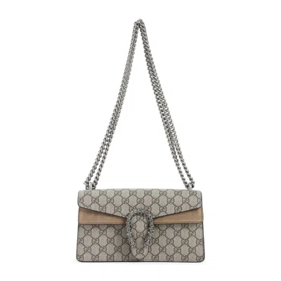 Gucci Beige Dionysus Medium Shoulder Bag In Multi