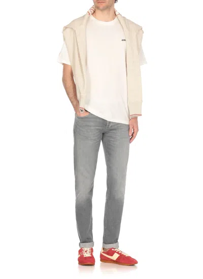 Autry Embroidered Logo T Shirt In White