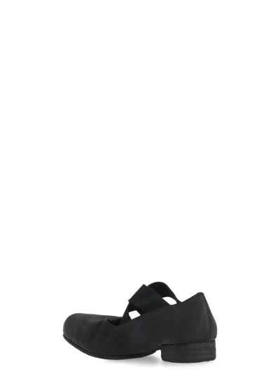 Uma Wang Leather Ballerinas In Black