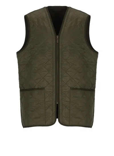 Barbour Polarquilt Zip-liner Vest In Green