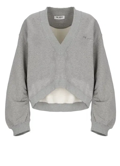 Attico Sweatshirt In Gray
